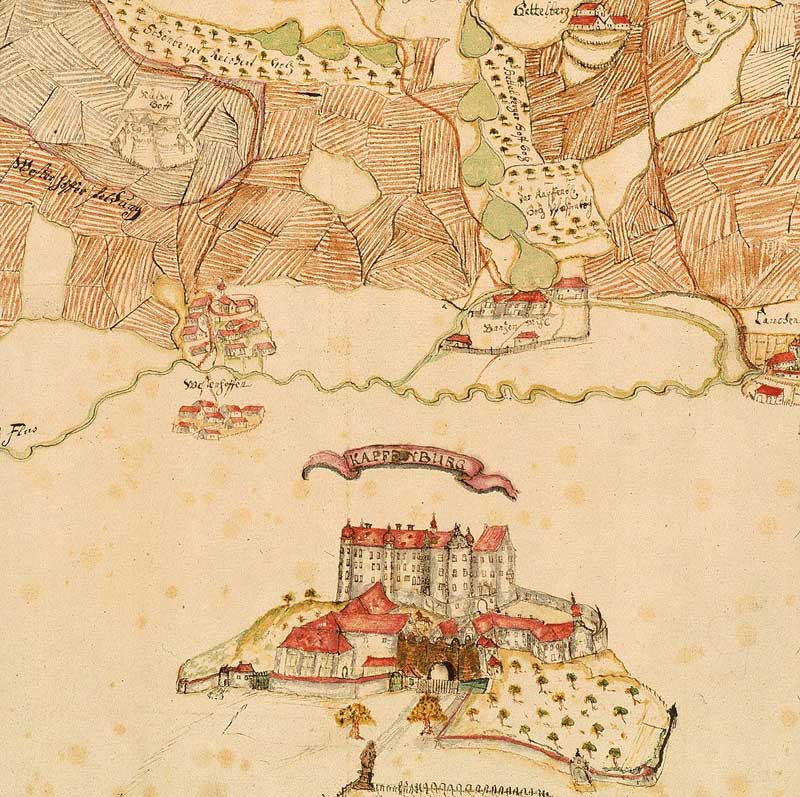 Banzenmühle oder auch Herrenmühle genannt; Karte von 1740