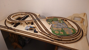 Modelleisenbahn H0
Anlage von 1986 und Entwurf und Baufortschritt der neuen Anlage